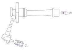 GENOUD CABLE BUJIA TOYOTA COROLLA 1.6 16V 88/94
