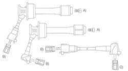 GENOUD CABLE BUJIA TOYOTA CARINA E 2.0I GTI 16V 92/98