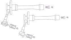 GENOUD CABLE BUJIA TOYOTA CELICA-COROLLA 1.6I-1.8I 94>