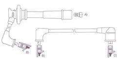 GENOUD CABLE BUJIA TOYOTA CELICA-CARINA 1.6I 16V 92>