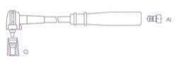 GENOUD CABLE BUJIA TOYOTA CARINA-CAMRY 1.8-2.0I 86/92