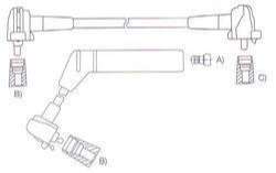 GENOUD CABLE BUJIA TOYOTA 4 RUNNER SR V6 1994>