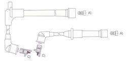 GENOUD CABLE BUJIA NISSAN PATHFINDER SE V6 1995>
