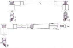 GENOUD CABLE BUJIA PORSCHE 924I INYECCION DIN