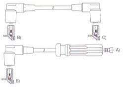 GENOUD CABLE BUJIA VOLVO 940 GL-GLE 2.0-2.3