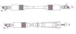 GENOUD CABLE BUJIA VOLVO 244 GL CONEXION DIN