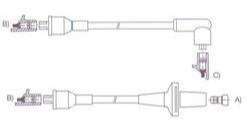 GENOUD CABLE BUJIA VOLVO 264 GLE 80