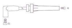 GENOUD CABLE BUJIA CHRYSLER CARAVAN 4 CILINDROS