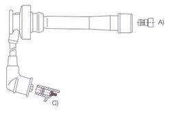 GENOUD CABLE BUJIA CHRYSLER STRATUS 6V