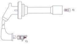 GENOUD CABLE BUJIA HONDA CIVIC 1.5I-1.3 92/95