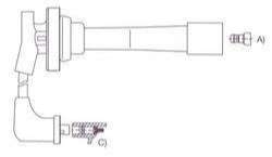 GENOUD CABLE BUJIA HONDA ACCORD 1.8I-2.0I 1992>