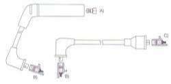 GENOUD CABLE BUJIA HYUNDAI S COUPE 1.5I TURBO