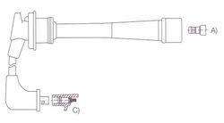GENOUD CABLE BUJIA HYUNDAI ELANTRA 1.6I-1.8I 1995>