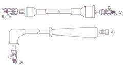 GENOUD CABLE BUJIA MITSUBISHI COLT 1.2-1.4 79/85