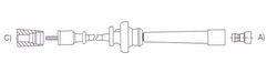 GENOUD CABLE BUJIA MITSUBISHI COLT 1.6I 16V 96>-LANCER