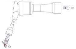 GENOUD CABLE BUJIA MITSUBISHI ECLIPSE TURBO 1.8-2.0I 16V 1994