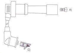 GENOUD CABLE BUJIA MITSUBISHI GALANT 2.0I-2.5I 93-97 GT