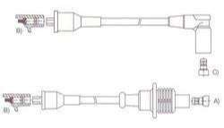 STARYEN CABLE BUJIA P 205 GTI 1.9 >1995 DIN  
