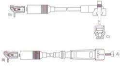 STARYEN CABLE BUJIA GOL GLI 1.6I-1.8I-2.0I 1997> CAP.GOMA  