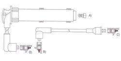 GENOUD CABLE BUJIA ROVER 114 1.4 GT-GTI 16V 1990>