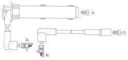 GENOUD CABLE BUJIA ROVER 200 16V KVI 1996>