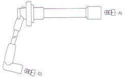 GENOUD CABLE BUJIA ISUZU RODEO 6C 24V 93>