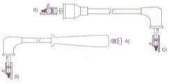 GENOUD CABLE BUJIA KIA PRIDE DM
