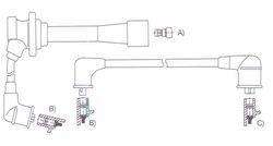GENOUD CABLE BUJIA KIA SEPHIA GTX 16V