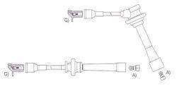 GENOUD CABLE BUJIA KIA CREDOS 2.0