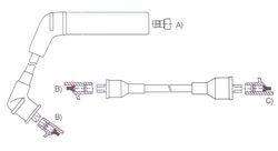 GENOUD CABLE BUJIA SUBARU JUSTI 1.1-1.2-SPORTY 9V