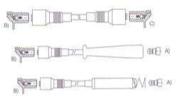 GENOUD CABLE BUJIA OPEL OMEGA 1.8I-2.0I 1991>
