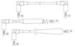 GENOUD CABLE BUJIA OPEL VECTRA 1.6-2.0 88/92