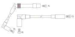 GENOUD CABLE BUJIA OPEL ASTRA 1.6 92> DIST.BOSCH