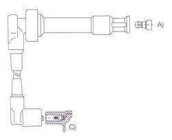 GENOUD CABLE BUJIA BMW 318I S COUPE 1.8 1993>