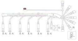 GENOUD CABLE BUJIA BMW 320I 2.0 88/90