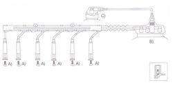 GENOUD CABLE BUJIA BMW 525I 2.5-2.8-628 81/88
