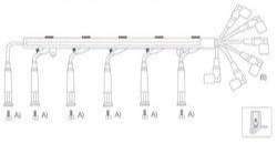GENOUD CABLE BUJIA BMW 635 CSI 3.5 80/89