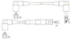 GENOUD CABLE BUJIA M-BENZ 190 E 1.8-2.0-2.3