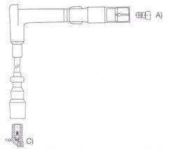 GENOUD CABLE BUJIA M-BENZ 200E-TE 2.0-2.2 1992>