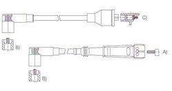 GENOUD CABLE BUJIA M-BENZ 250 TYP 123 2.5 77/85