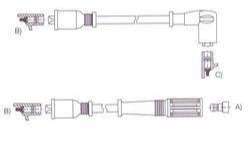 STARYEN CABLE BUJIA TEMPRA  /414080.0786  /CABLE TEMPRA