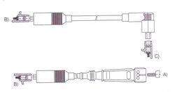 STARYEN CABLE BUJIA GACEL 1.6-1.8 89-92 CAP.CHAPA  