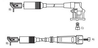 STARYEN CABLE BUJIA QUANTUM SAE CAP.CHAPA  