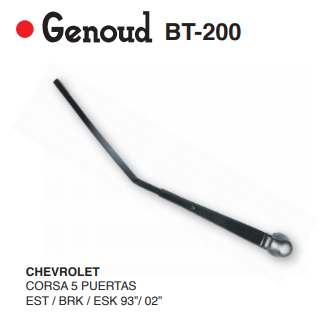 GENOUD BRAZO TRASERO DODGE 1500 RURAL 72/80