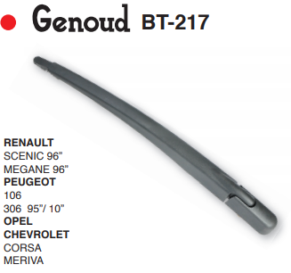 GENOUD BRAZO TRASERO REN SCENIC 96 - MEGANE 96 - PEUG 106 306  /OPEL MERIVA - CHEV CORSA WAGON - CORSA 3 PTAS 01