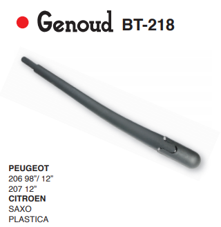 GENOUD BRAZO TRASERO PEUG 206 98/12 - 207 12 // CITR SAXO  /PLASTICA