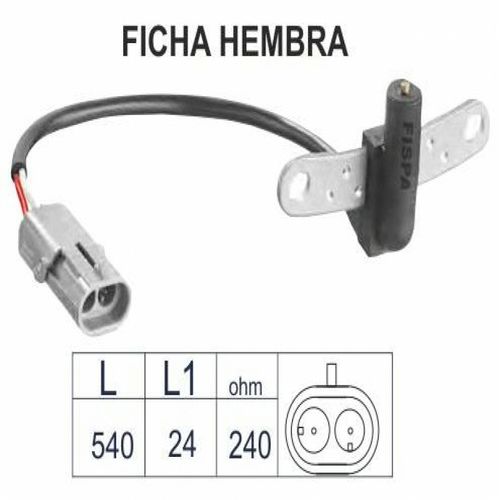 FISPA SENSORES RPM CLIO - SPACE - EXPRESS - LAGUNA - MEGANE  /SCENIC - TWINGO - R 19 - R21  //  FICHA HEMBRA 