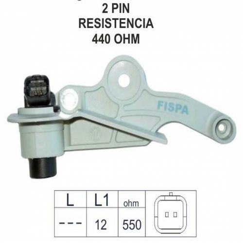 FISPA SENSORES RPM PEUG 206 - 306 - 307 / CITR XSARA  /2 PIN RESISTENCIA 440 OHM 