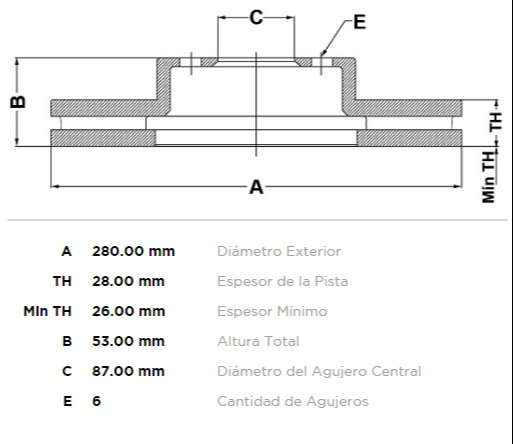FREMAX DISCO FRENO KIA BESTA 2005> DV  