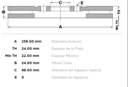 FREMAX DISCO FRENO KIA BESTA DV  